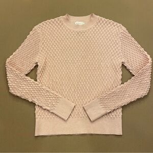 Apricot Rosy Pink Textured Crew Neck Sweater Size 8